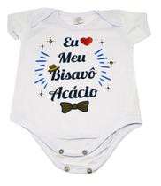Body Baby Branco Personalizado Eu Amo Meu Bisavô Body Baby Branco Personalizado Eu Amo Meu Bisavô