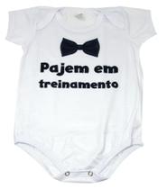 Body Baby Branco Personalizado Pajem em Treinamento