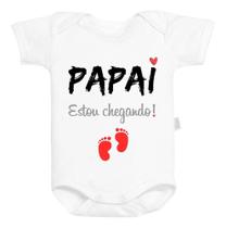 Body Baby Branco Personalizado Papai Estou Chegando