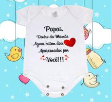 Body Baby Branco Personalizado - Surpresa para o Papai