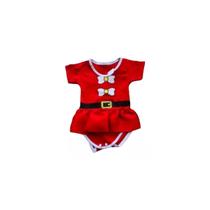 Body baby mamae noel com saia 3-6 meses