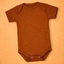 Body Básico de Bebê Manga Curta 100% Algodão até 12 meses Cor:MarromTamanho:3-6M Body Básico de Bebê Manga Curta 100% Algodão até 12 meses Cor:MarromTamanho:3-6M