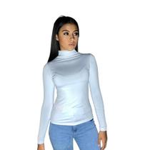 Body básico feminino manga longa gola alta 4 estações