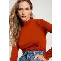 Body básico feminino manga longa gola alta suplex 4 estações Body básico feminino manga longa gola alta suplex 4 estações