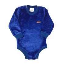 Body Básico Fleece Liso Bodie Peluciado Quentinho Bebê