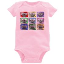 Body Bebê 80's Cassette Tapes - Foca na Moda