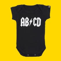 Body Bebê ABCD Preto Body Bebê ABCD Preto