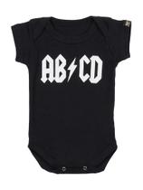 Body Bebê ABCD Preto Art Rock Body Bebê ABCD Preto Art Rock