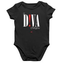 Body Bebê Algodão A Diva Chegou - Foca na Moda