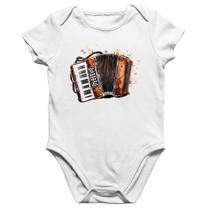 Body Bebê Algodão Acordeon Sanfona - Foca na Moda