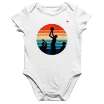 Body Bebê Algodão Basquete Vintage Sunset - Foca na Moda