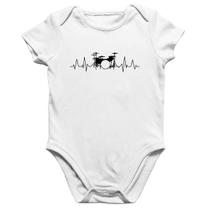 Body Bebê Algodão Bateria Batimentos Cardíacos - Foca na Moda