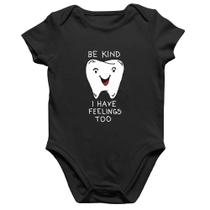 Body Bebê Algodão Be Kind I have feelings too - Foca na Moda