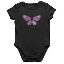 Body Bebê Algodão Borboleta Lilás - Foca na Moda
