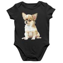 Body Bebê Algodão Cachorro Chihuahua - Foca na Moda