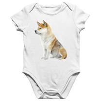 Body Bebê Algodão Cachorro Shiba Inu - Foca na Moda Body Bebê Algodão Cachorro Shiba Inu - Foca na Moda