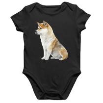 Body Bebê Algodão Cachorro Shiba Inu - Foca na Moda