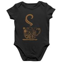 Body Bebê Algodão Café Coffee - Foca na Moda