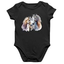 Body Bebê Algodão Cavalo e Égua - Foca na Moda Body Bebê Algodão Cavalo e Égua - Foca na Moda