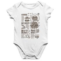 Body Bebê Algodão Coffee House Vintage - Foca na Moda