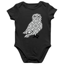 Body Bebê Algodão Coruja Mandala - Foca na Moda Body Bebê Algodão Coruja Mandala - Foca na Moda