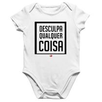 Body Bebê Algodão Desculpa Qualquer Coisa - Foca na Moda Body Bebê Algodão Desculpa Qualquer Coisa - Foca na Moda