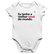 Body Bebê Algodão Eu tenho a melhor vovó do mundo - Foca na Moda