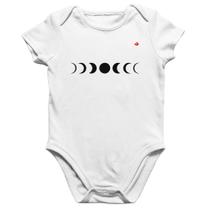 Body Bebê Algodão Fases da Lua - Foca na Moda Body Bebê Algodão Fases da Lua - Foca na Moda