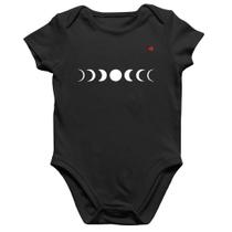 Body Bebê Algodão Fases da Lua - Foca na Moda