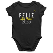 Body Bebê Algodão Feliz Ano Novo 2023 - Foca na Moda