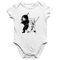 Body Bebê Algodão Gatos Jedi - Foca na Moda Body Bebê Algodão Gatos Jedi - Foca na Moda