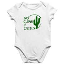 Body Bebê Algodão Go climb a cactus - Foca na Moda Body Bebê Algodão Go climb a cactus - Foca na Moda