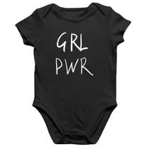 Body Bebê Algodão GRL PWR - Foca na Moda