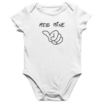 Body Bebê Algodão He's Mine - Foca na Moda