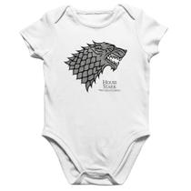 Body Bebê Algodão House Stark: Winter is Coming - Foca na Moda