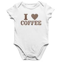 Body Bebê Algodão I Love Coffee - Foca na Moda