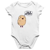 Body Bebê Algodão I'm A Potato - Foca na Moda