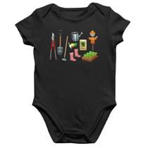 Body Bebê Algodão Jardinagem Paisagista - Foca na Moda