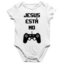 Body Bebê Algodão Jesus está no controle - Foca na Moda