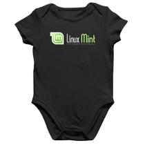 Body Bebê Algodão Linux Mint - Foca na Moda