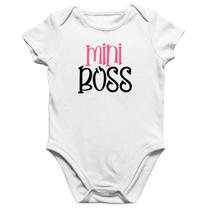 Body Bebê Algodão Mini Boss - Foca na Moda