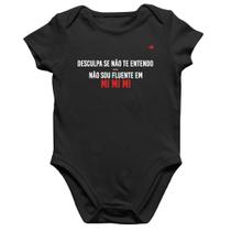 Body Bebê Algodão Não sou fluente em Mimimi - Foca na Moda