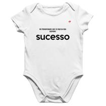 Body Bebê Algodão O que faço da vida Sucesso - Foca na Moda