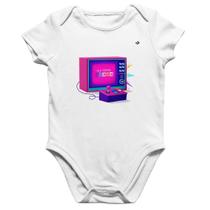 Body Bebê Algodão Old School Gamer - Foca na Moda