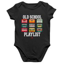 Body Bebê Algodão Old School Playlist - Foca na Moda