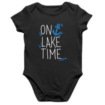 Body Bebê Algodão On Lake Time - Foca na Moda