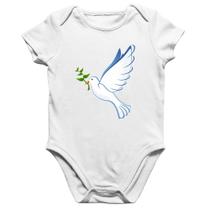 Body Bebê Algodão Pomba da Paz - Foca na Moda Body Bebê Algodão Pomba da Paz - Foca na Moda