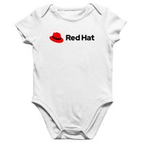 Body Bebê Algodão Red Hat Linux Logo - Foca na Moda