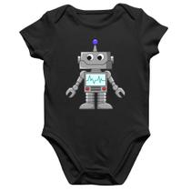 Body Bebê Algodão Robozinho - Foca na Moda