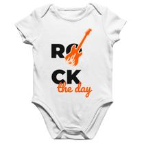 Body Bebê Algodão Rock the day - Foca na Moda